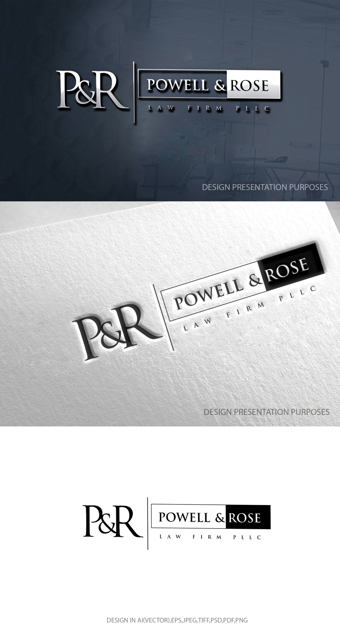 Logo Design by zebronicgraphic for Law Offices of David L Powell, PLLC | Design #30716298