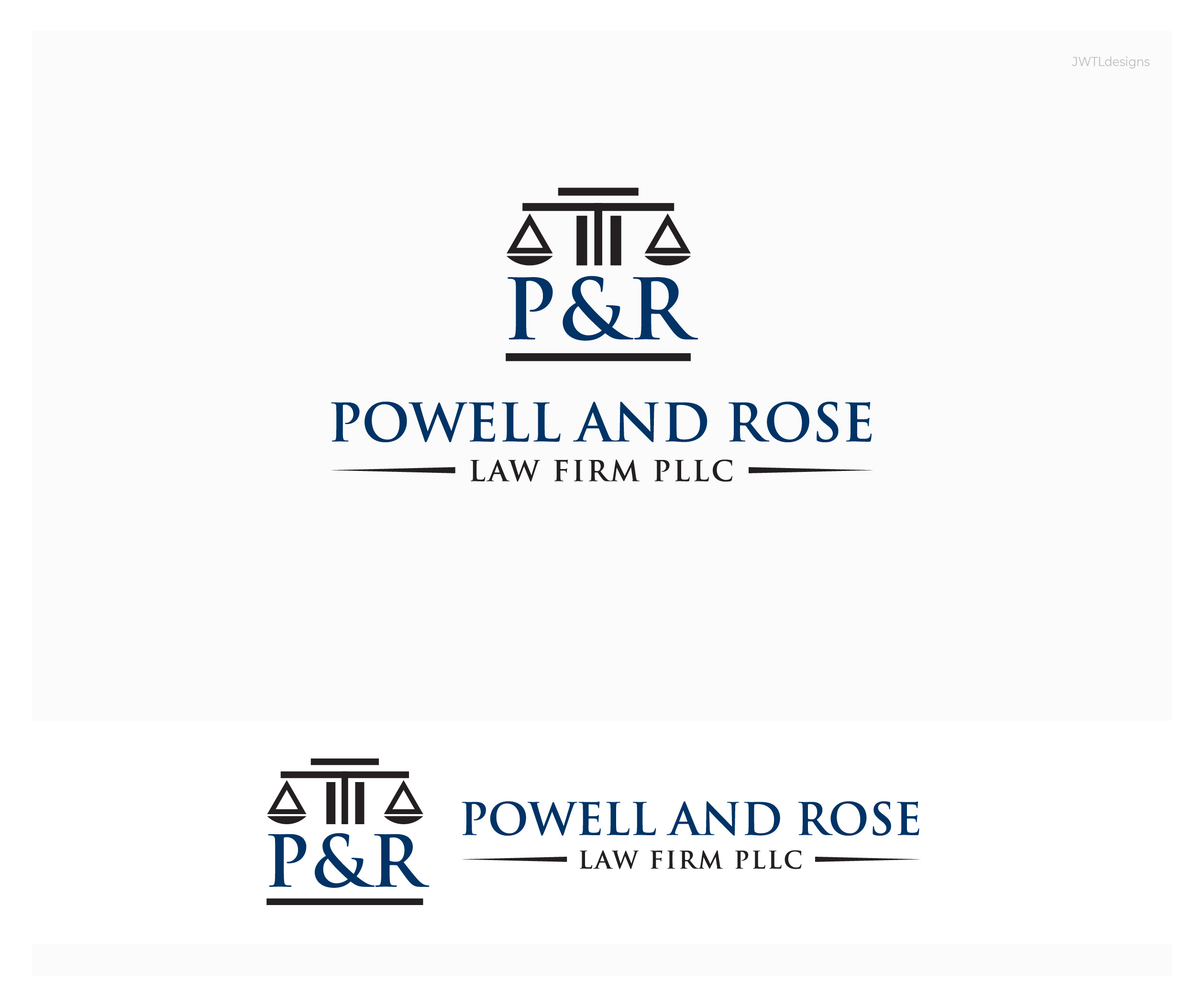 Logo-Design von JWTL für Law Offices of David L Powell, PLLC | Design #30720669