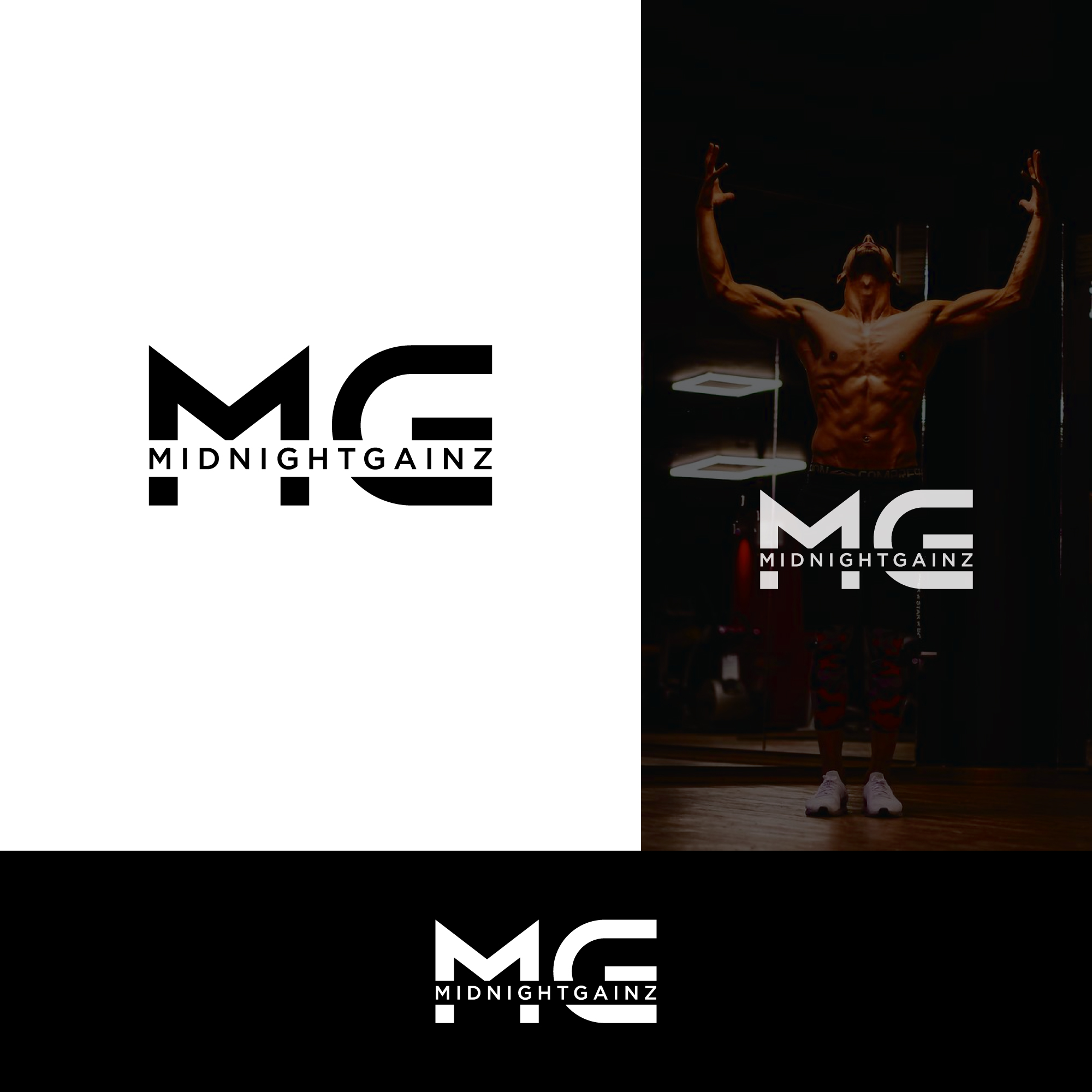 Logo Design by ecorokerz for MidnightGainz | Design #30718629