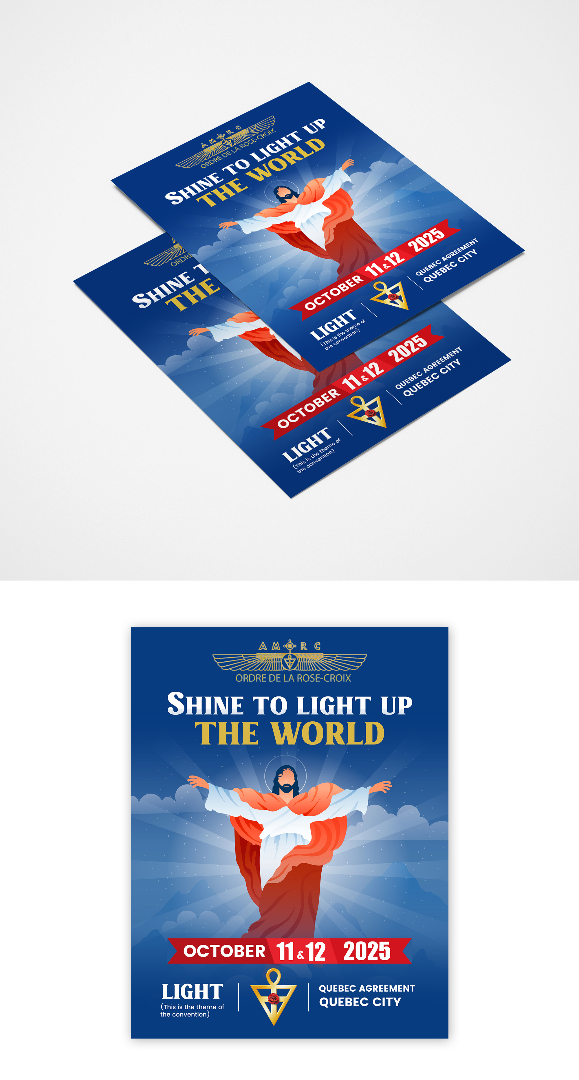 Flyer Design by Design Motion for AMORC QUEBEC | Design #30729709