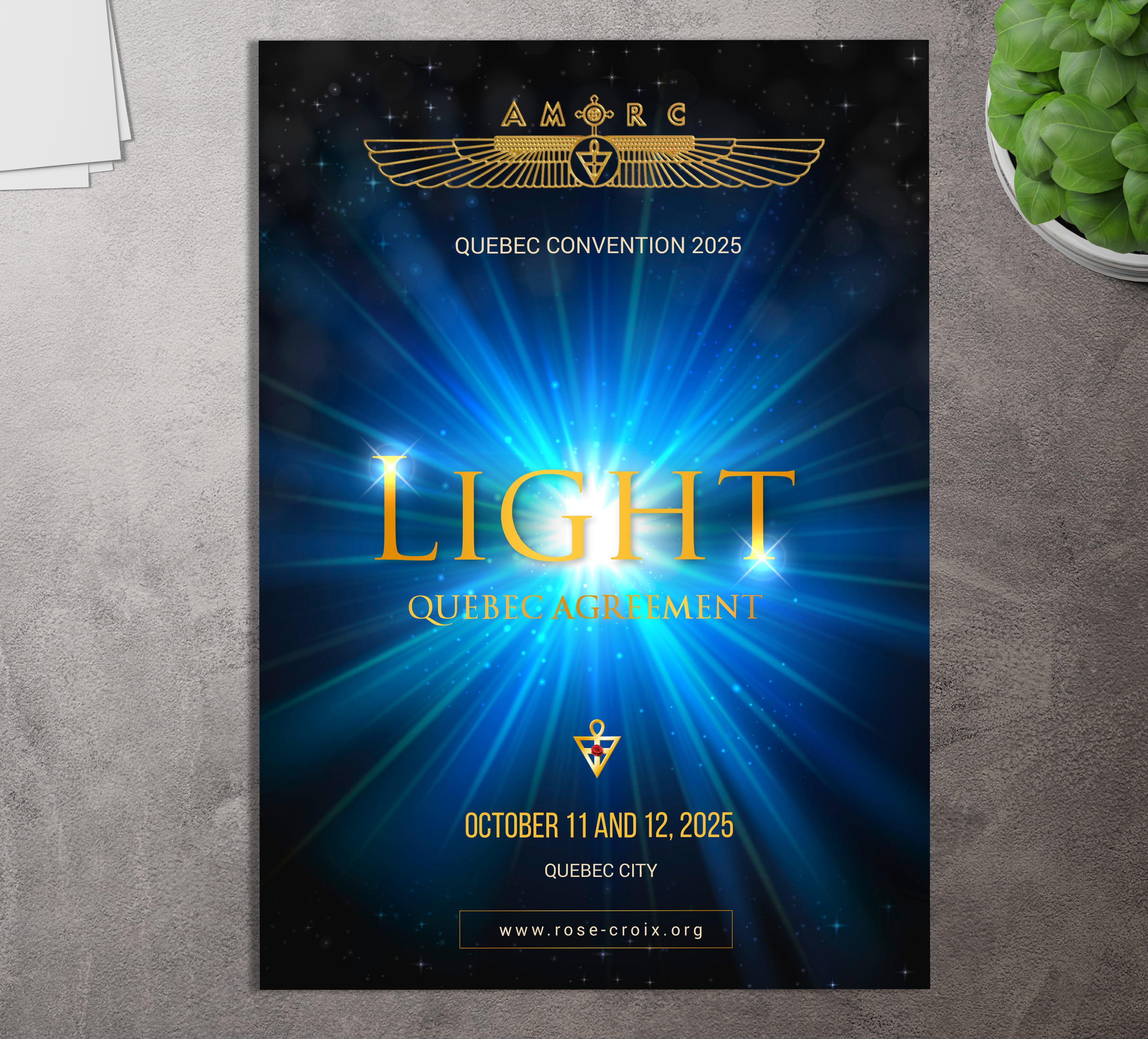 Diseño de Flyer por alex989 para AMORC QUEBEC | Diseño #30743301