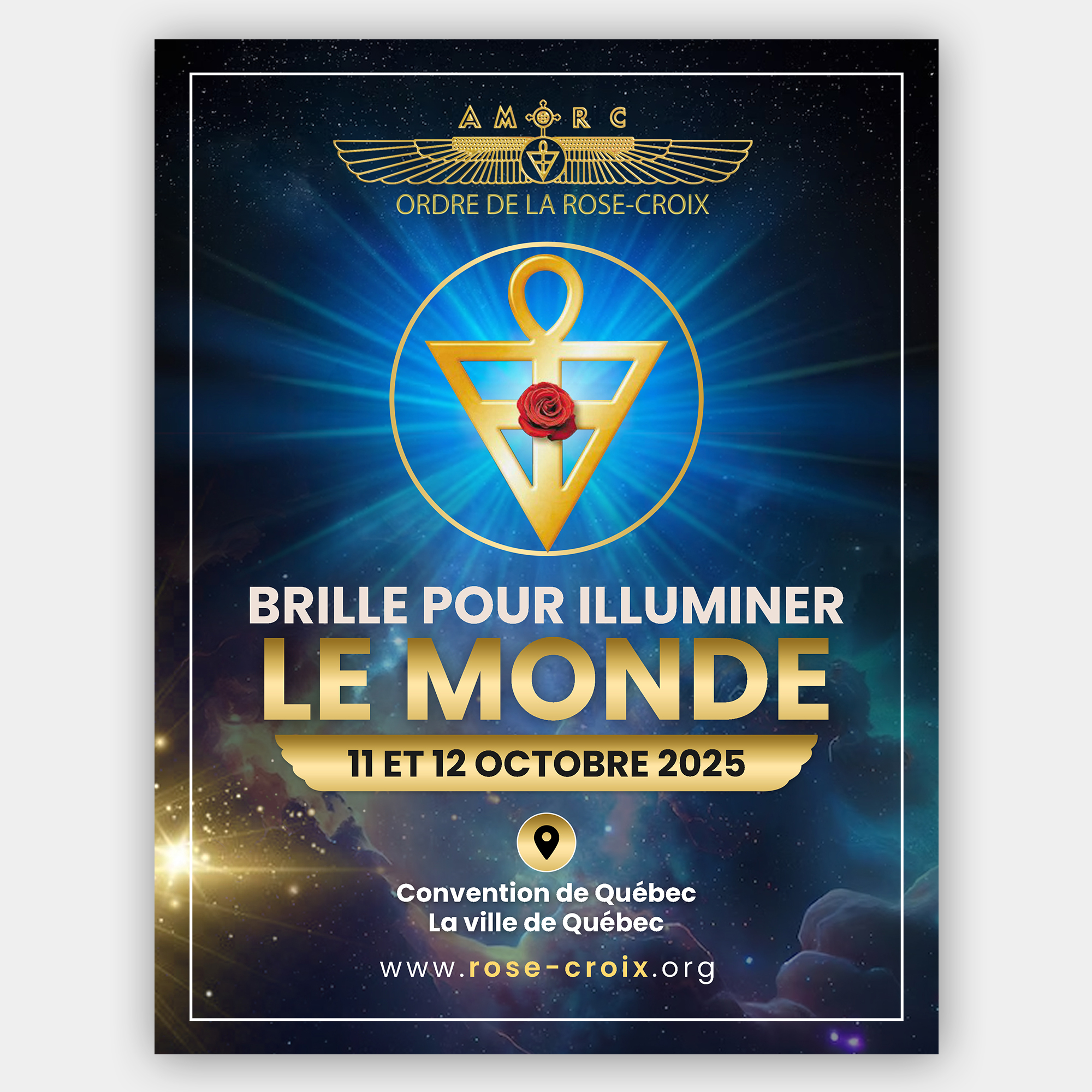 Diseño de Flyer por debdesign para AMORC QUEBEC | Diseño #30743461