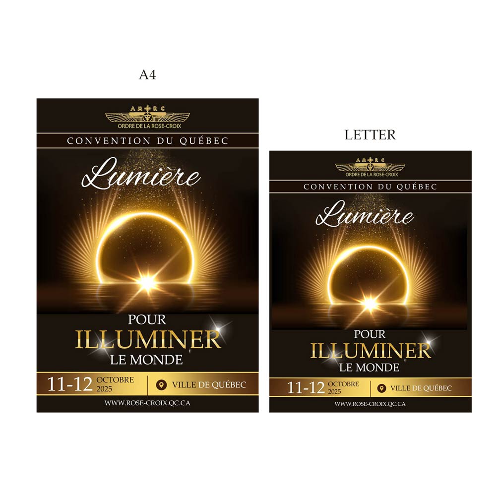 Diseño de Flyer por DA. para AMORC QUEBEC | Diseño #30765503