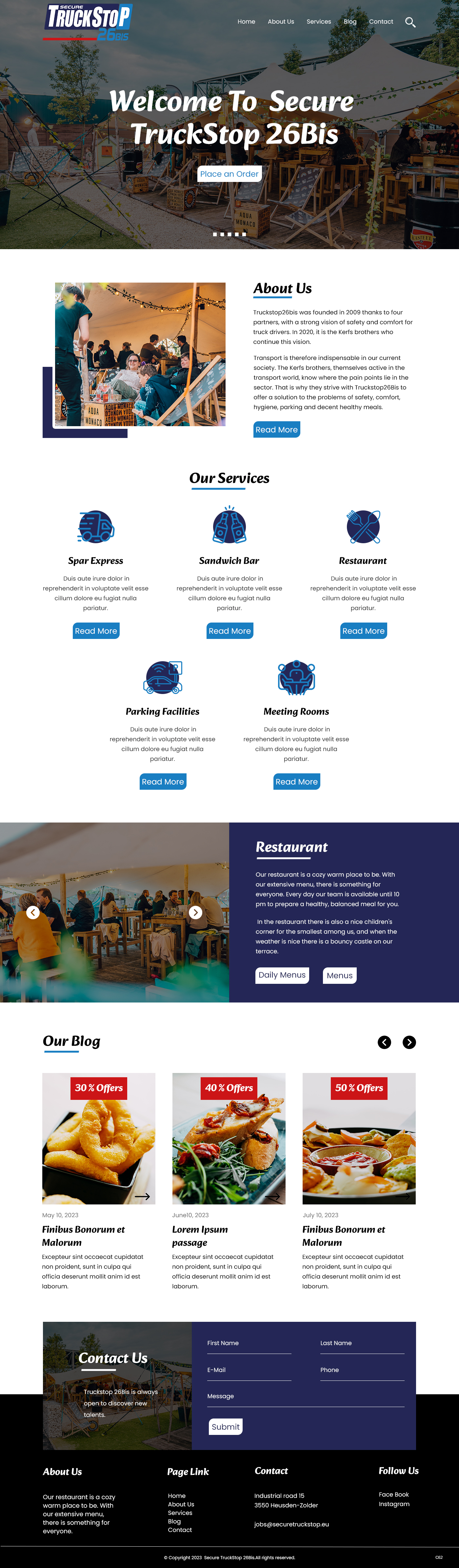 Web Design par pb pour Truckstop 26Bis BV | Design #30739514