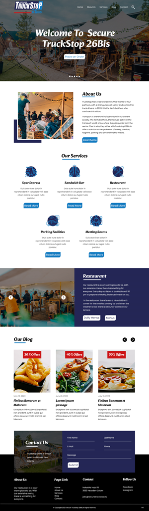 Web Design by pb for Truckstop 26Bis BV | Design: #30739514