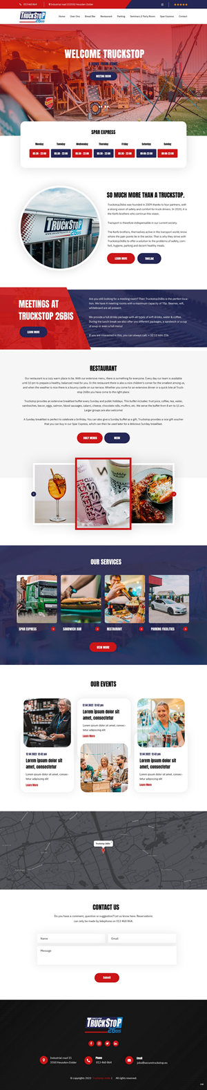 Web Design by pb for Truckstop 26Bis BV | Design: #30739515