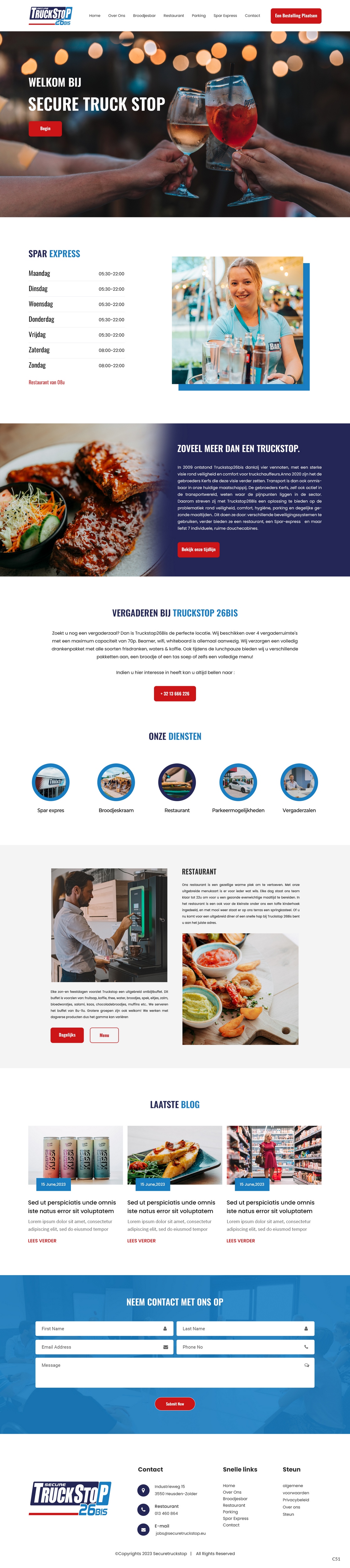 Web Design by pb for Truckstop 26Bis BV | Design #30746082