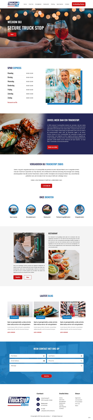 Web Design by pb for Truckstop 26Bis BV | Design: #30746082