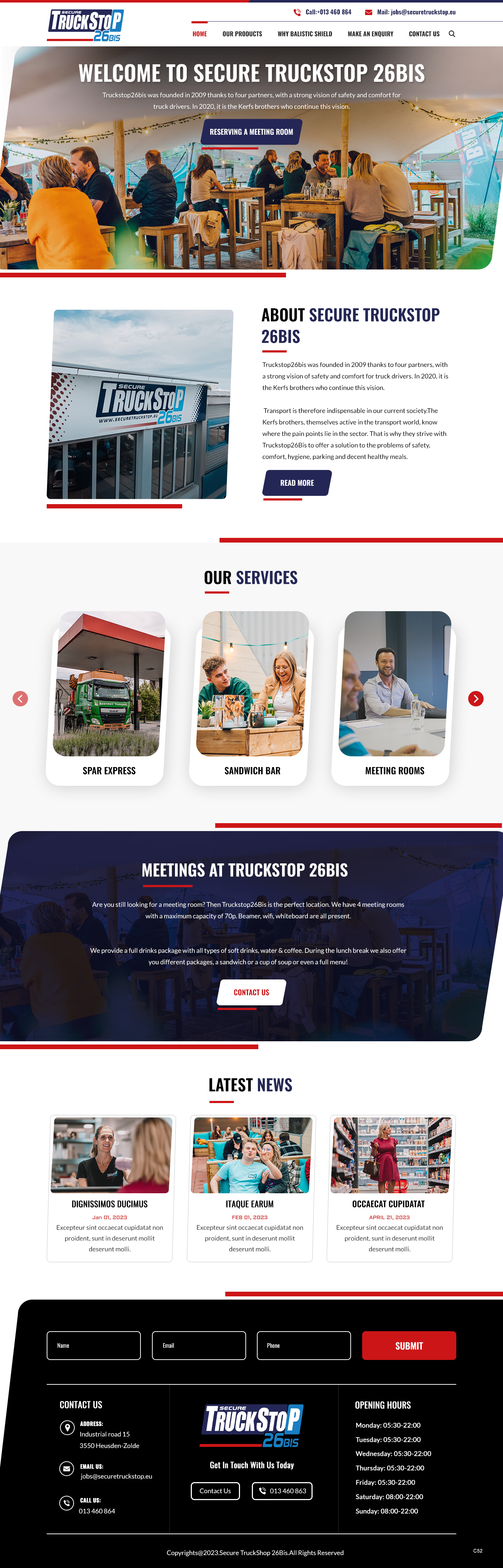Web Design by pb for Truckstop 26Bis BV | Design #30746083