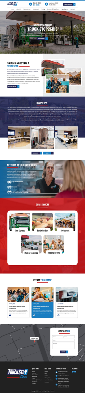 Web Design by pb for Truckstop 26Bis BV | Design: #30746085
