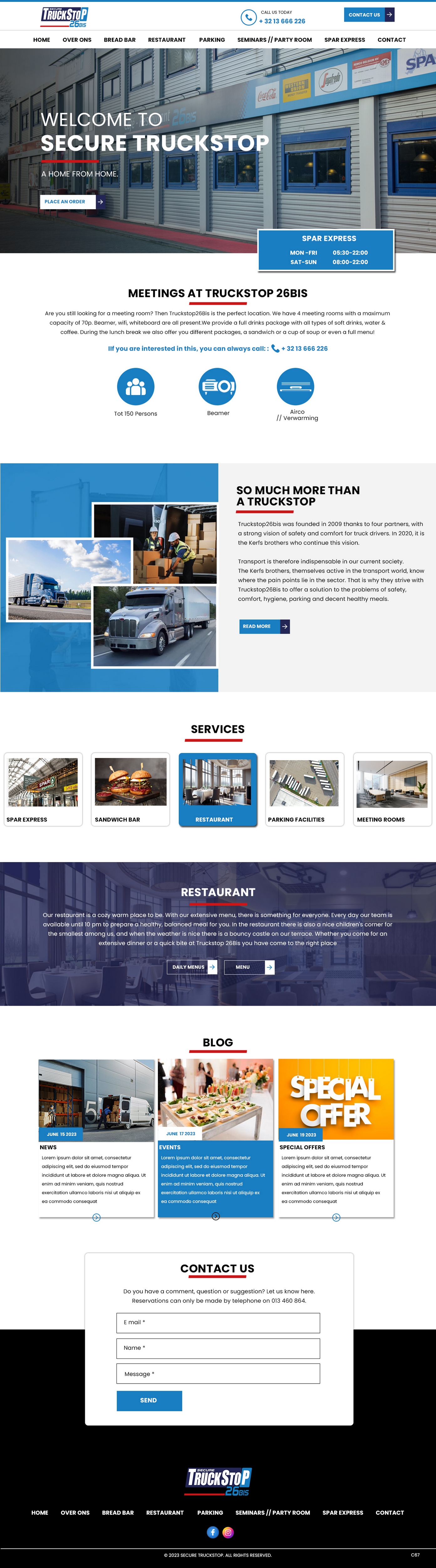 Diseño Web por pb para Truckstop 26Bis BV | Diseño #30746095
