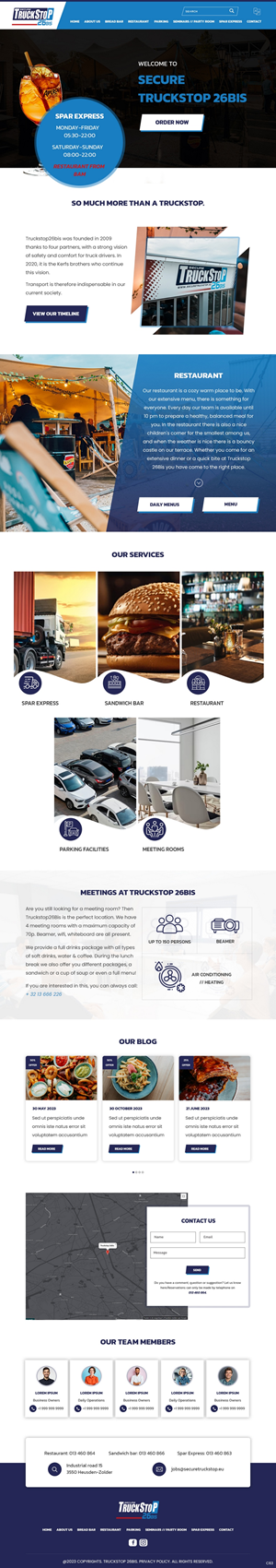 Web Design by pb for Truckstop 26Bis BV | Design: #30746097