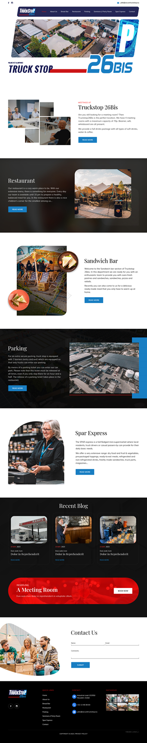 Web Design by sai.designer87 for Truckstop 26Bis BV | Design #30749891