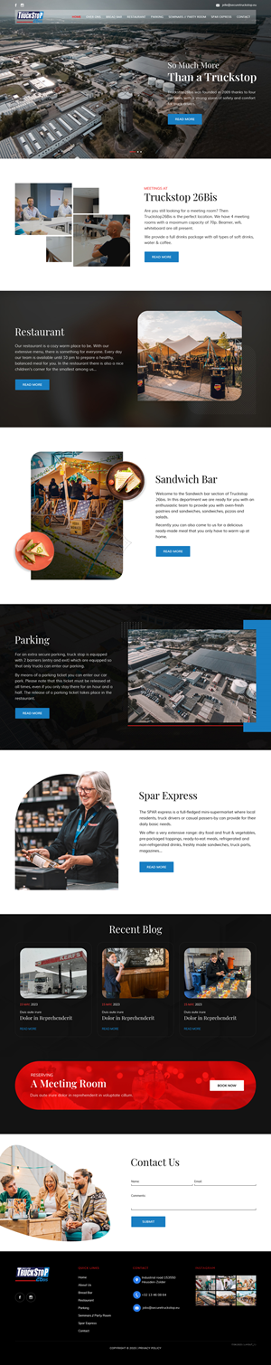 Web Design by sai.designer87 for Truckstop 26Bis BV | Design: #30749892
