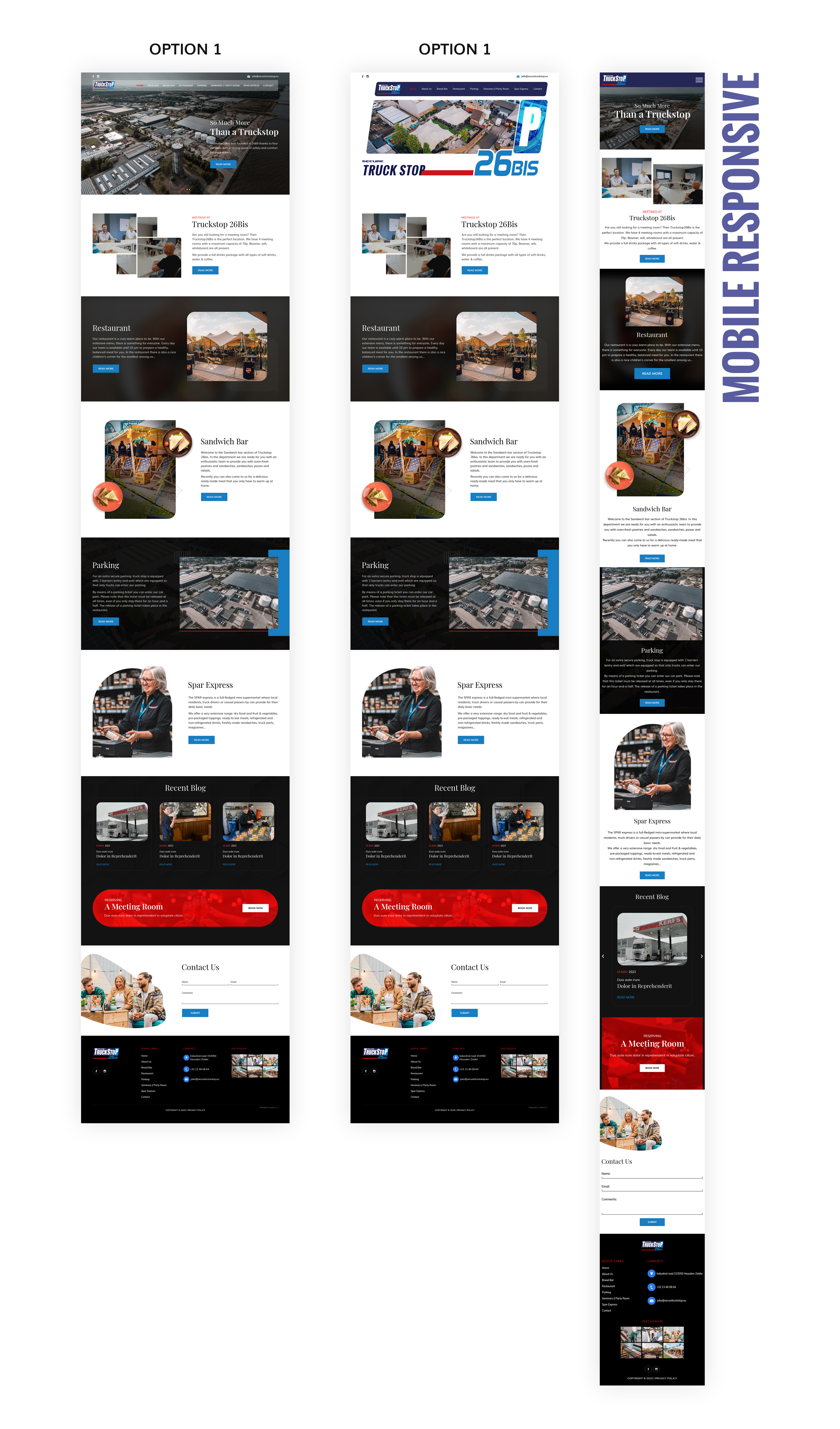 Web Design par sai.designer87 pour Truckstop 26Bis BV | Design #30749893