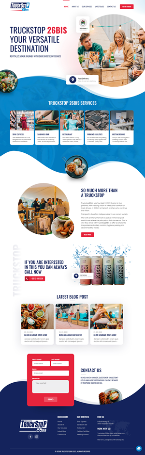 Web Design by nzdesigners for Truckstop 26Bis BV | Design: #30749770
