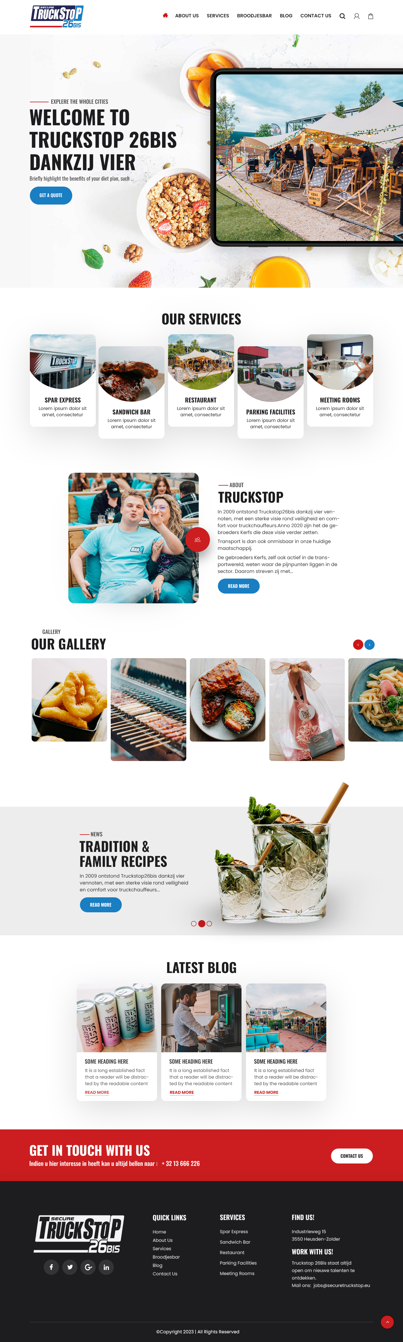 Web Design by nzdesigners for Truckstop 26Bis BV | Design #30749771