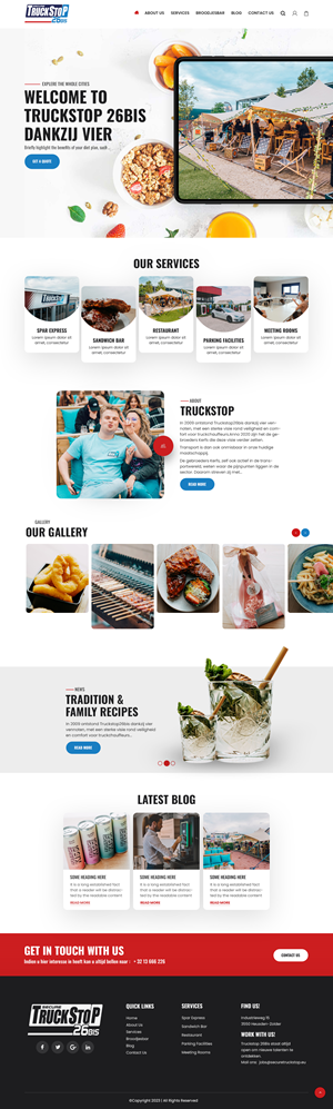 Web Design by nzdesigners for Truckstop 26Bis BV | Design: #30749771