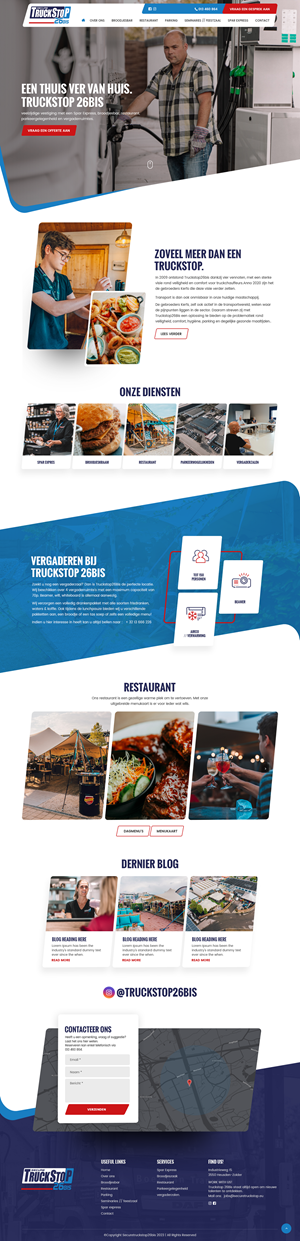 Web Design by nzdesigners for Truckstop 26Bis BV | Design: #30749772