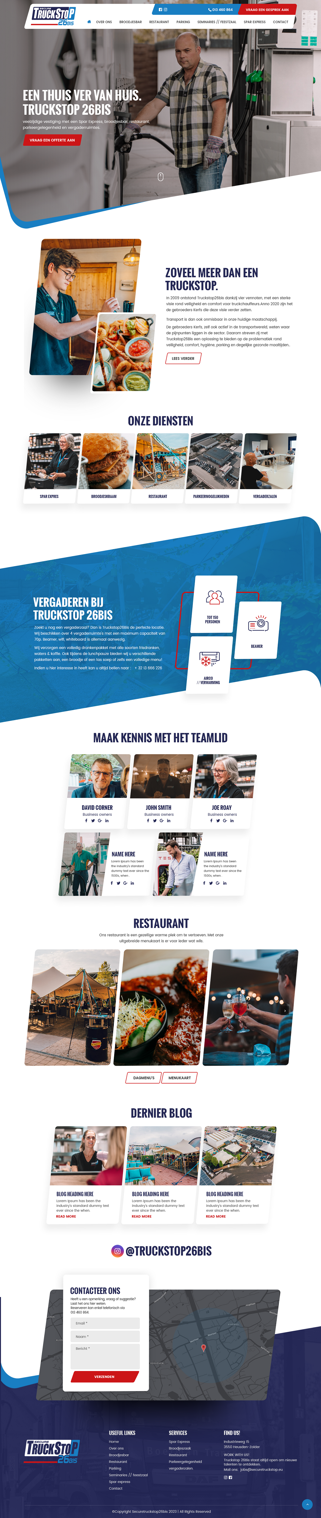 Web Design by nzdesigners for Truckstop 26Bis BV | Design: #30791927