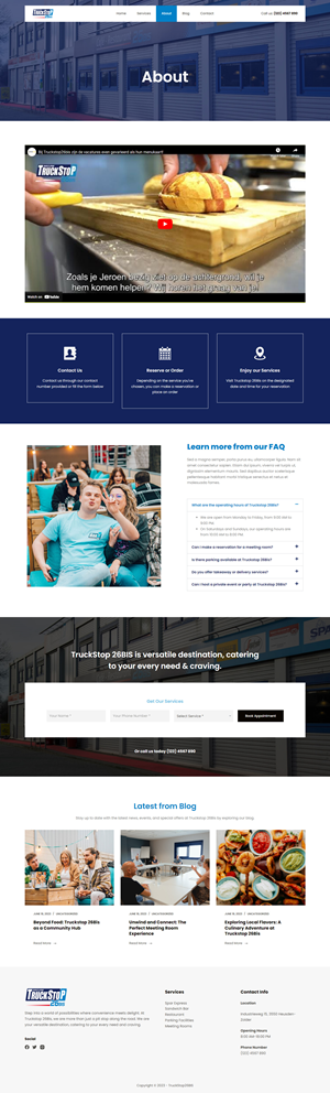 Web Design by Syed Ajmal Karim for Truckstop 26Bis BV | Design: #30757950