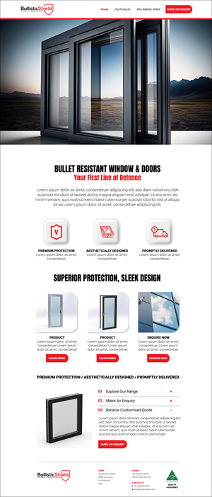 Web Design by MarkoE for this project | Design #30737361