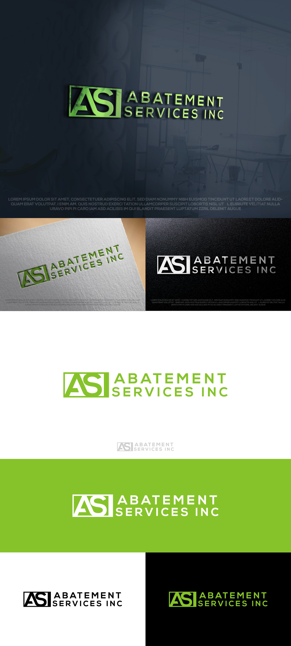 Logo Design by AlphabetZero.co.uk for Abatement Services Inc | Design #30743567