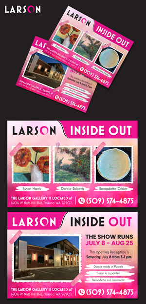Invitation Design by SAI DESIGNS for Larson Gallery | Design: #30737362