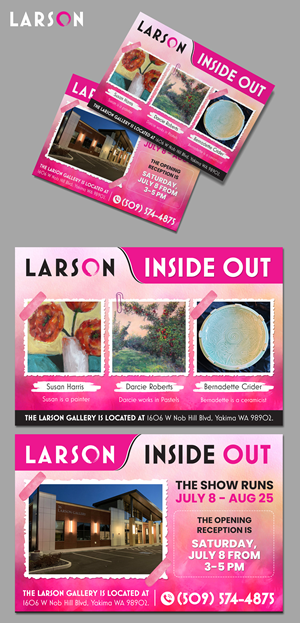 Invitation Design by SAI DESIGNS for Larson Gallery | Design: #30737369