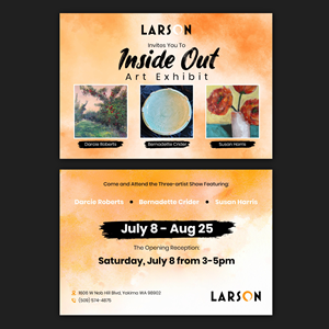 Invitation Design by Bidita Saha for Larson Gallery | Design: #30747179