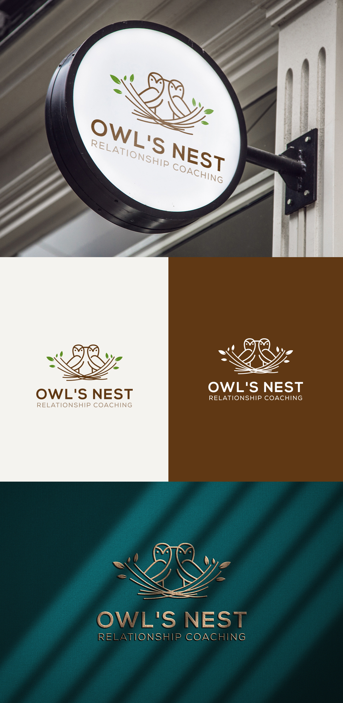 Logo Design by Creative-Vect-Art for Owl's Nest Relationship Coaching | Design #30754791