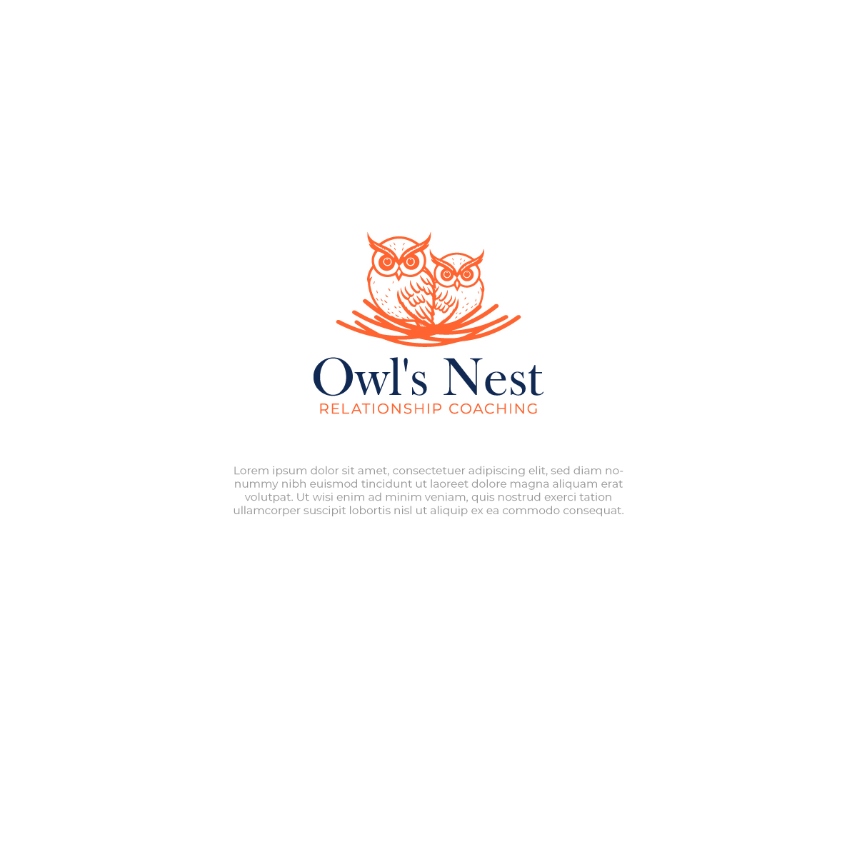 Logo Design by AstuDesign for Owl's Nest Relationship Coaching | Design #30779507
