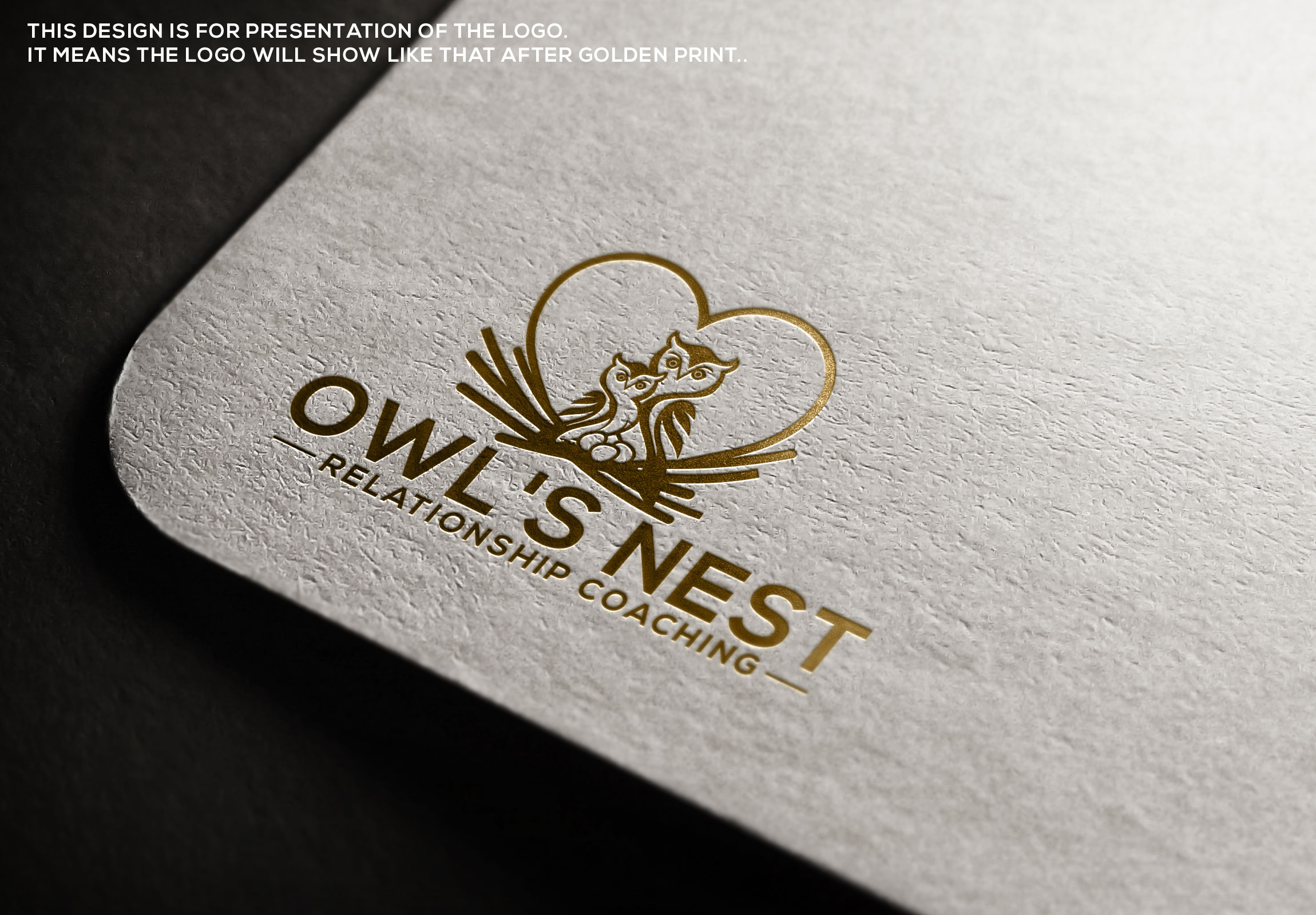 Logo Design by MD ROKON UDDIN for Owl's Nest Relationship Coaching | Design #30754536