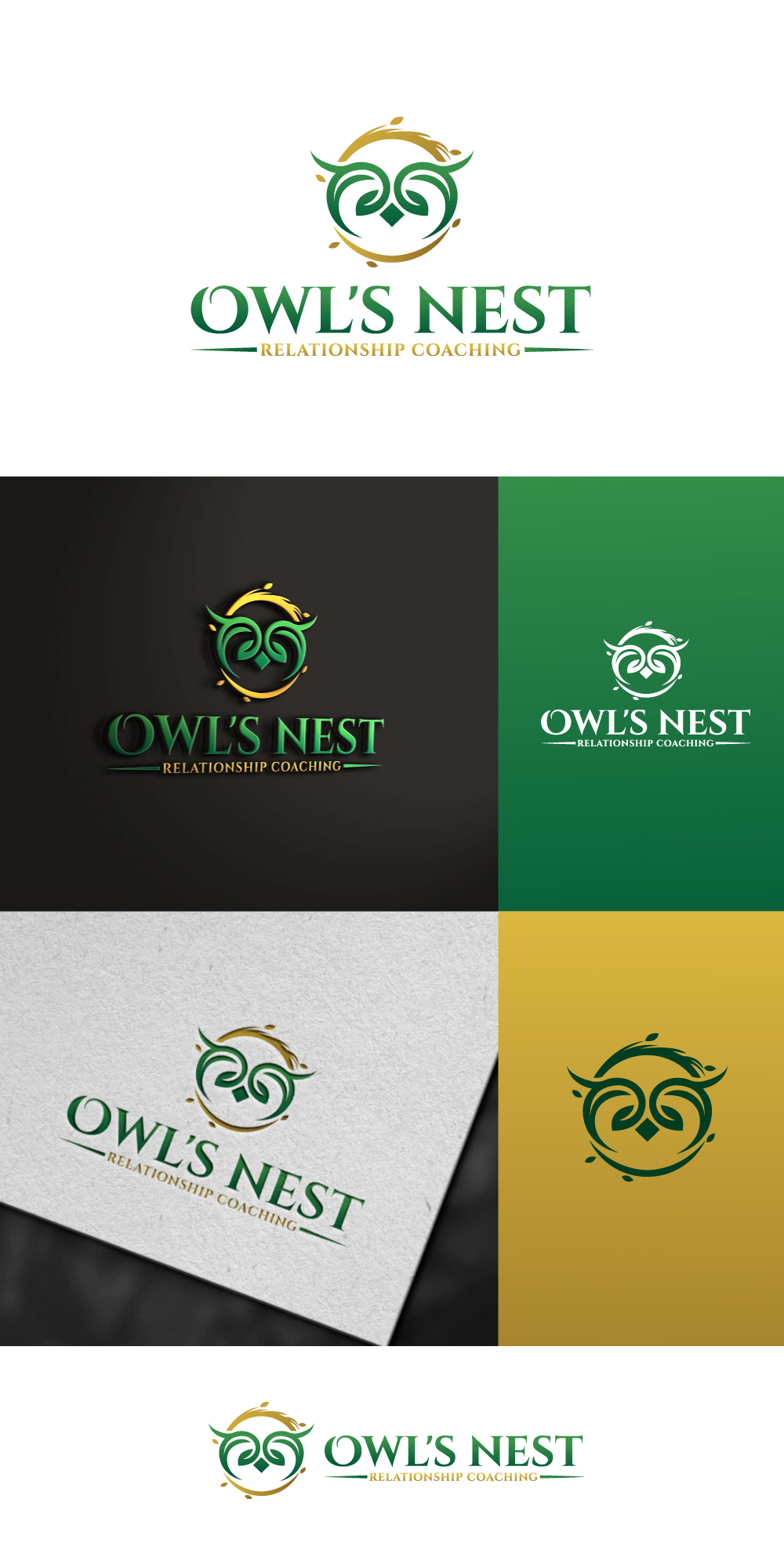 Logo Design by AR- RAZZAAQ for Owl's Nest Relationship Coaching | Design #30740050