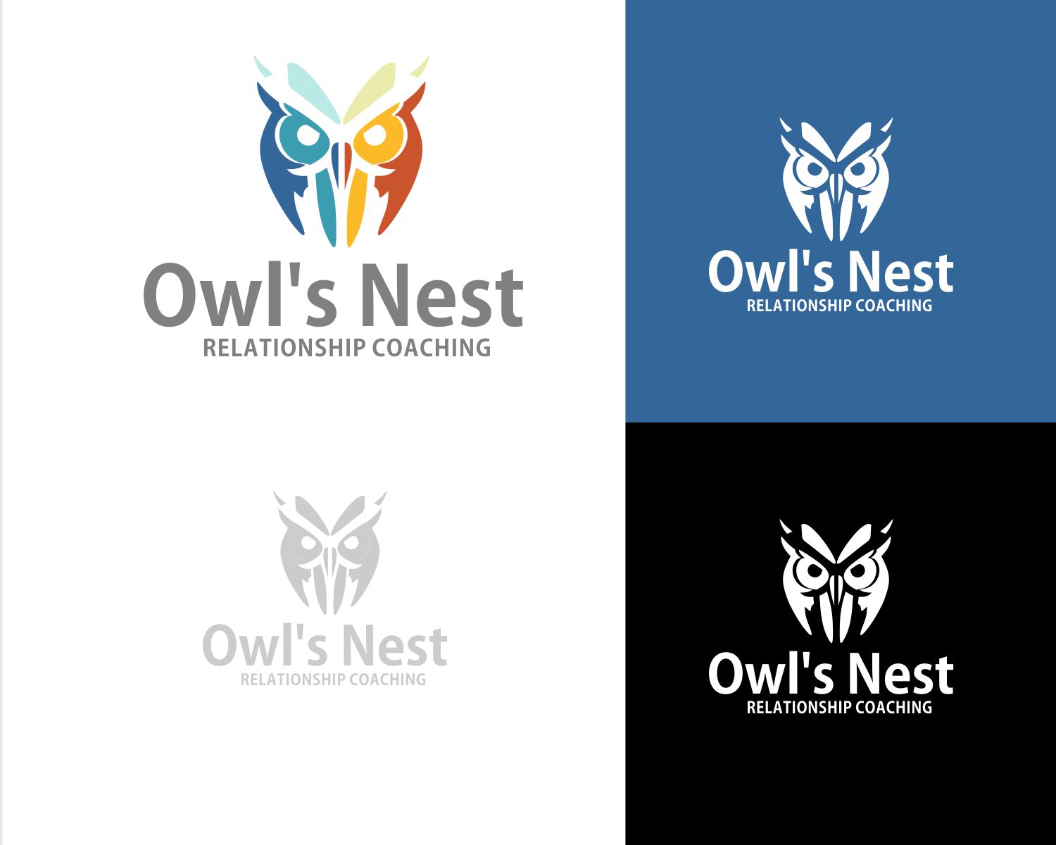 Diseño de Logo por DesignMX (Renan Mejia) para Owl's Nest Relationship Coaching | Diseño #30733756
