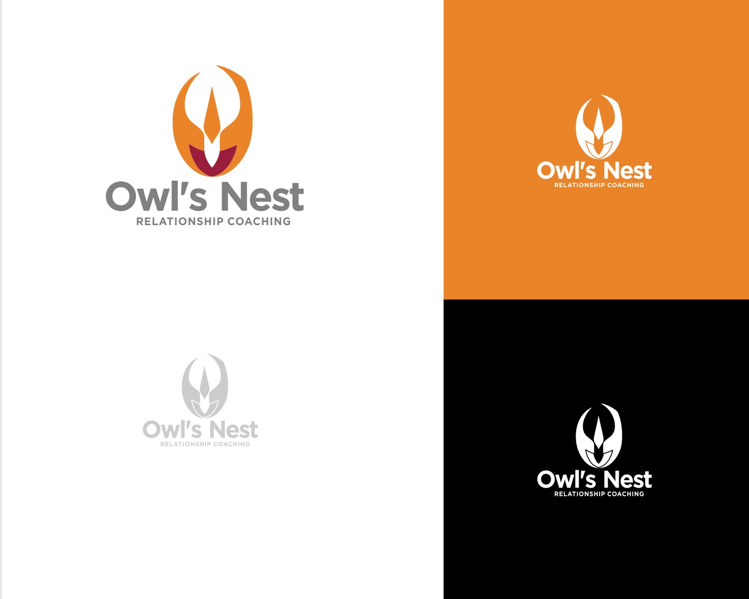 Diseño de Logo por DesignMX (Renan Mejia) para Owl's Nest Relationship Coaching | Diseño #30733848