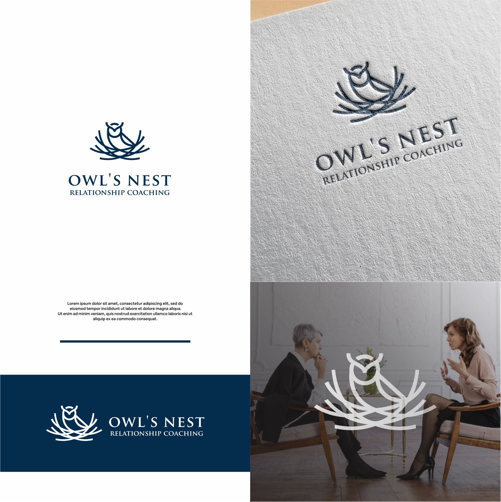 Logo Design by DesignFirst for Owl's Nest Relationship Coaching | Design #30735410