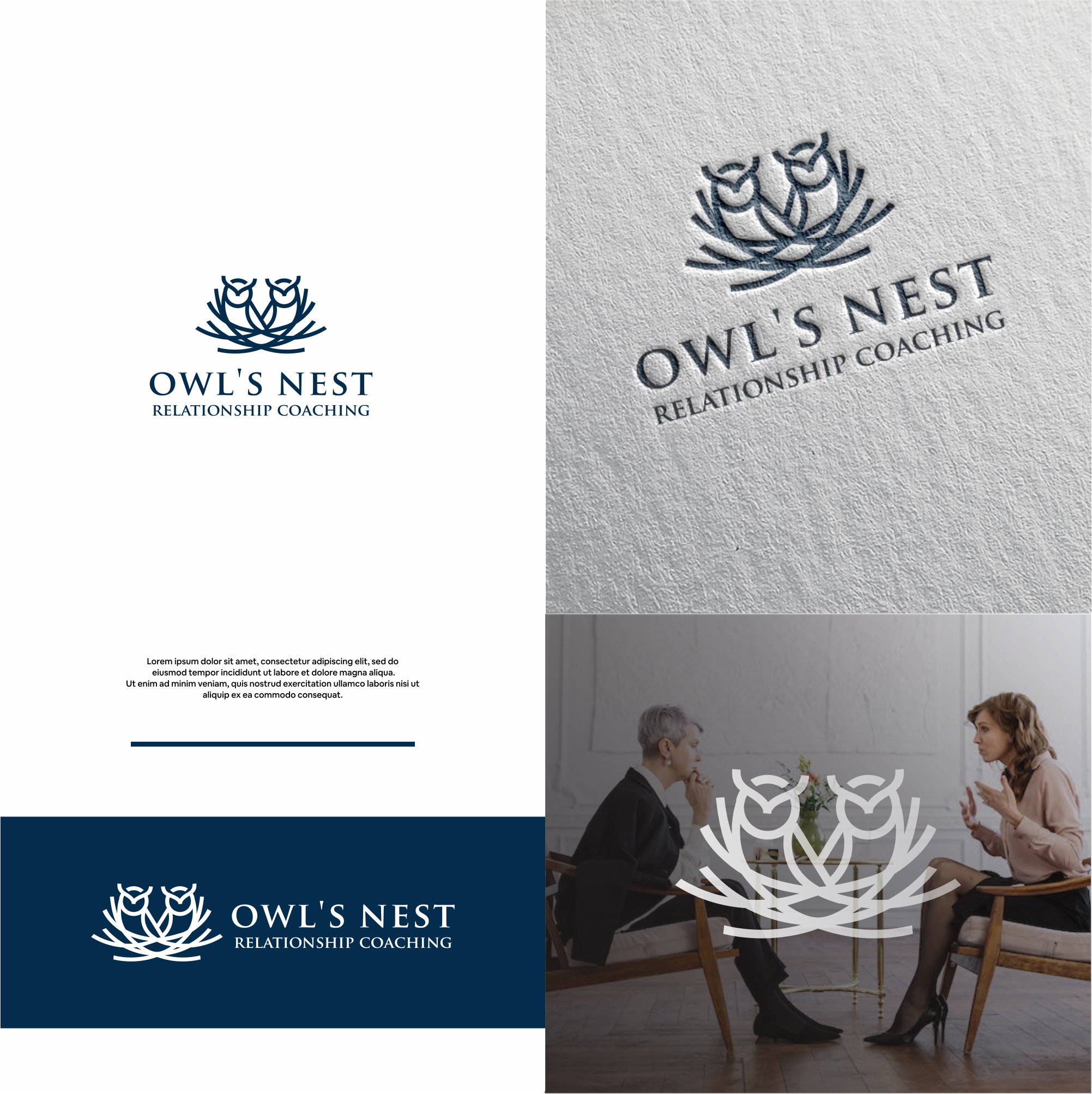 Logo Design by DesignFirst for Owl's Nest Relationship Coaching | Design #30753154