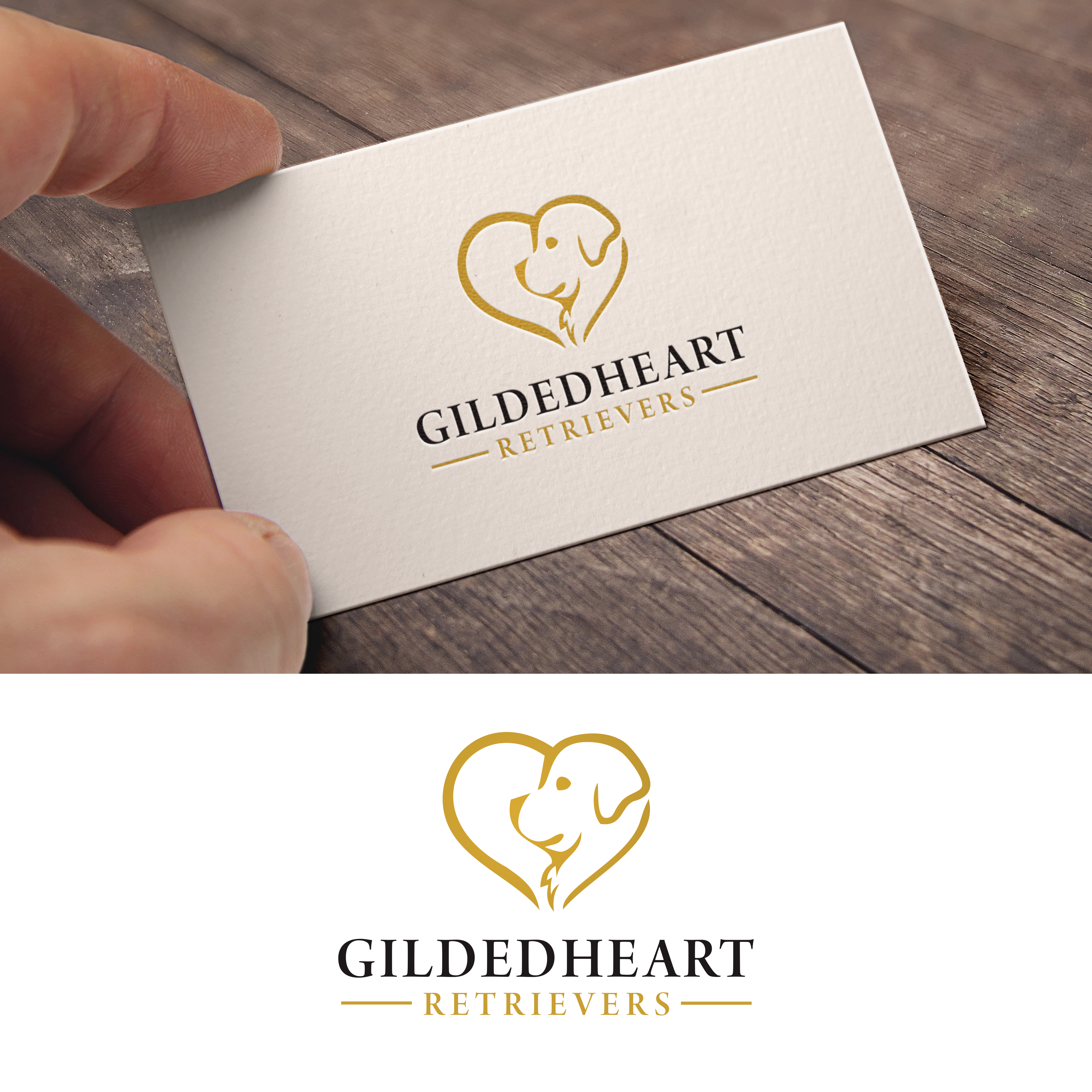 Logo Design by diksign for Gildedheart Retrievers | Design #30791054
