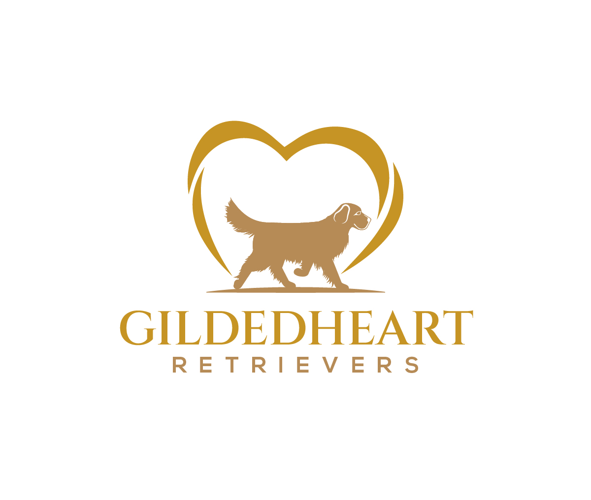 Logo Design by Owltive for Gildedheart Retrievers | Design #30737912