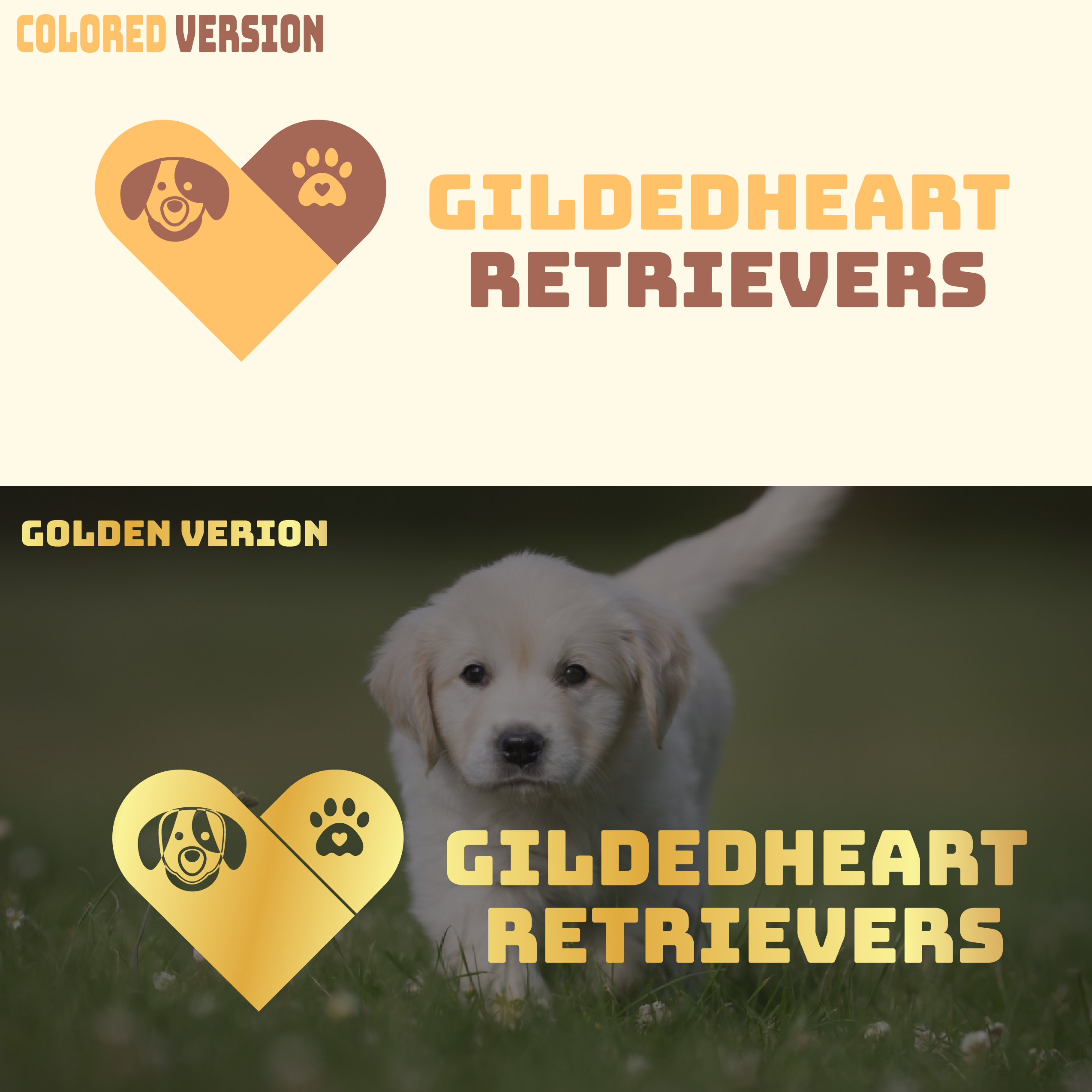 Logo Design by Alaa Kamel for Gildedheart Retrievers | Design #30764937