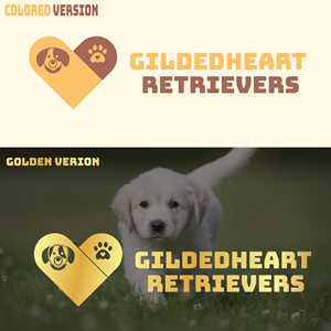 Logo Design by Alaa Kamel for Gildedheart Retrievers | Design: #30764937