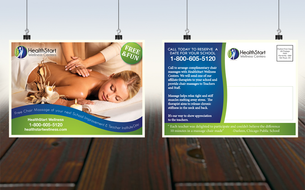 Postkarten-Design von Blendende für HealthStart Wellness | Design #3109411