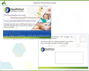 Postkarten-Design von AditiArts für HealthStart Wellness | Design #3092799