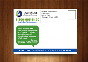 Postcard Design by rkailas for HealthStart Wellness | Design: #3150652