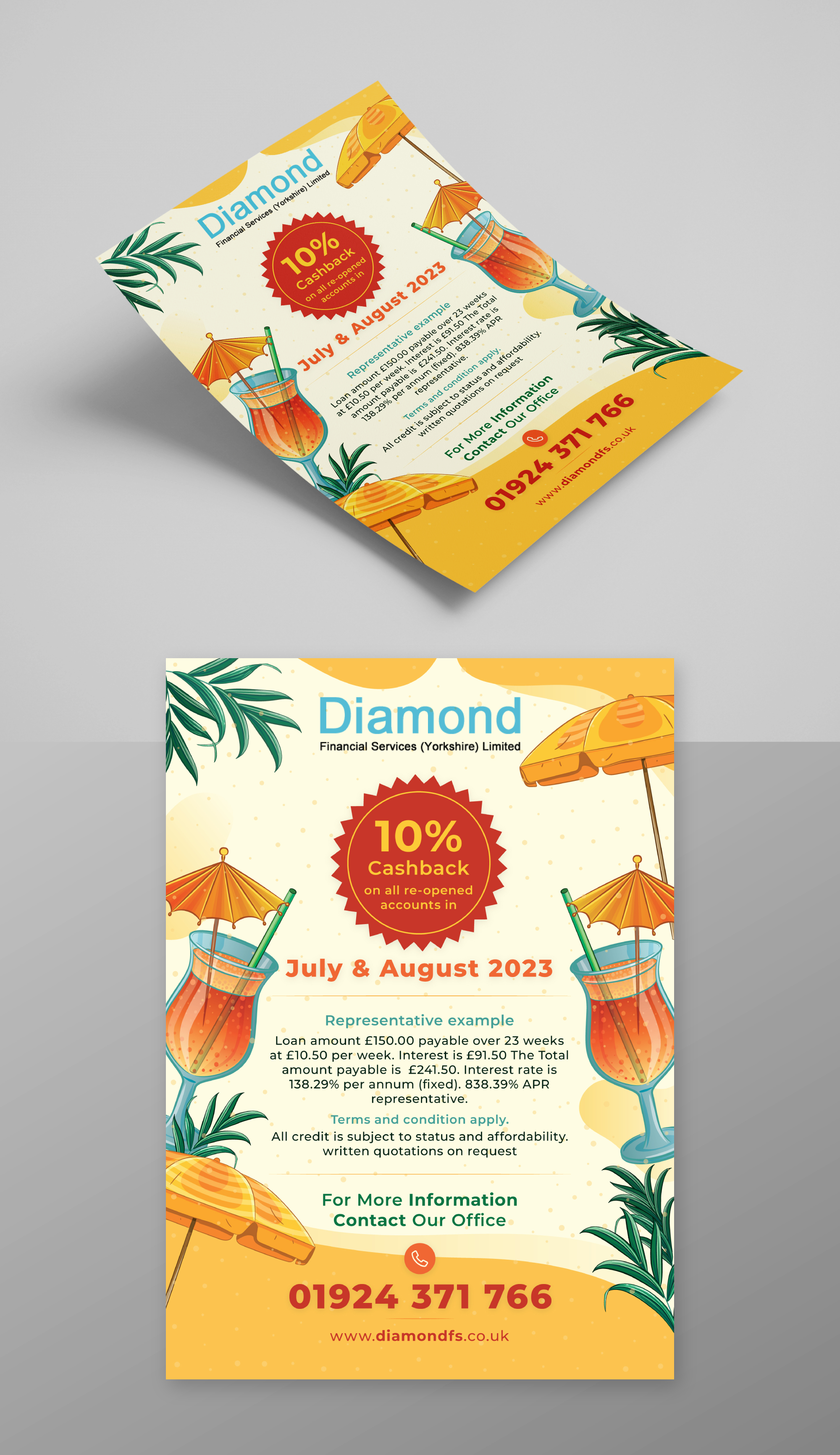 Flyer Design by KreativeMadz for Diamond Financial Services (Yorkshire) Ltd | Design #30762304