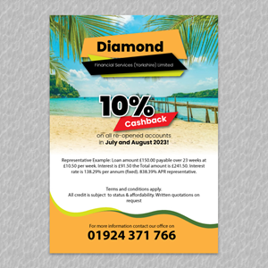 Flyer Design by YourLogoMaster for Diamond Financial Services (Yorkshire) Ltd | Design: #30769259