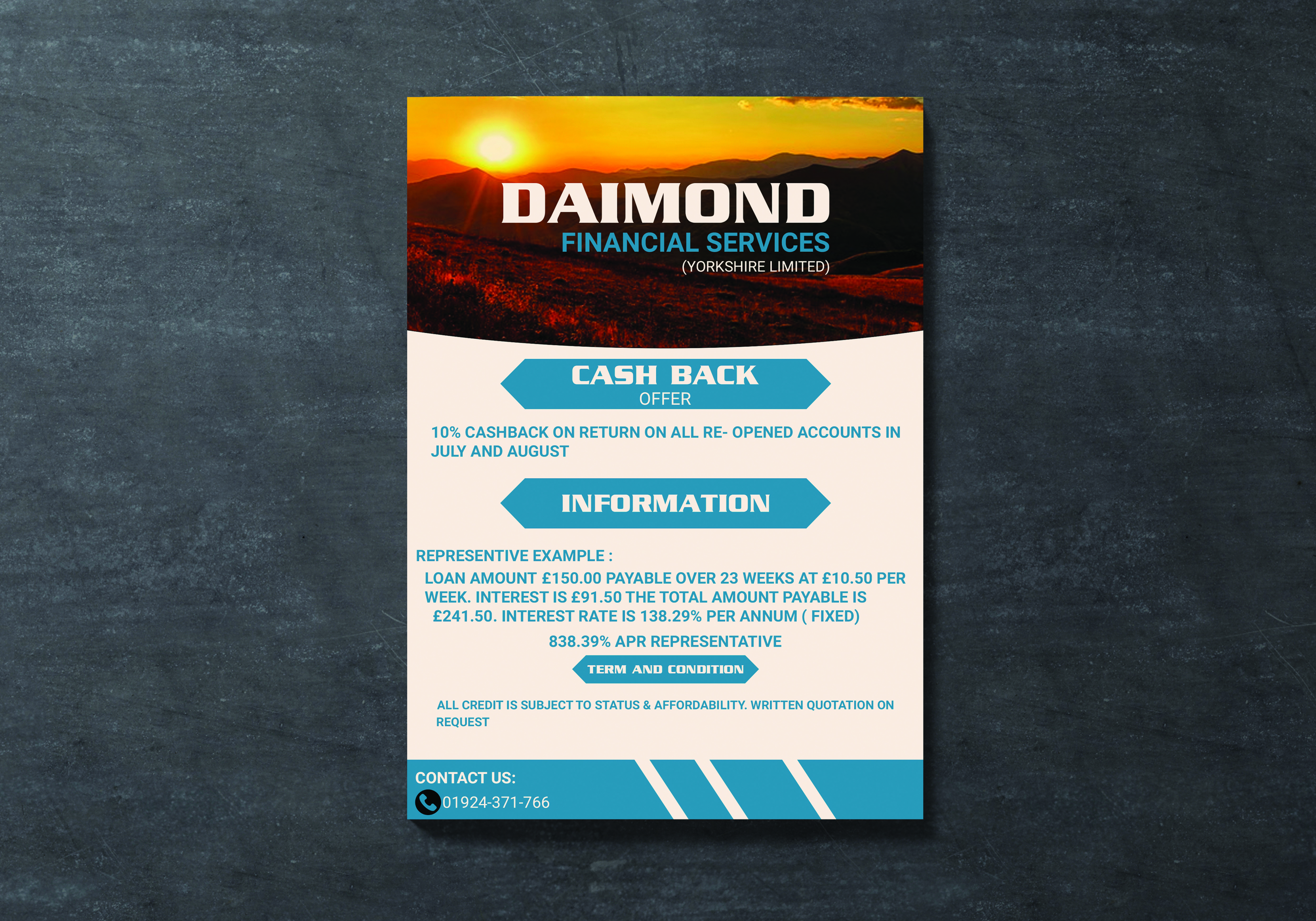 Flyer Design by design baker for Diamond Financial Services (Yorkshire) Ltd | Design #30758336