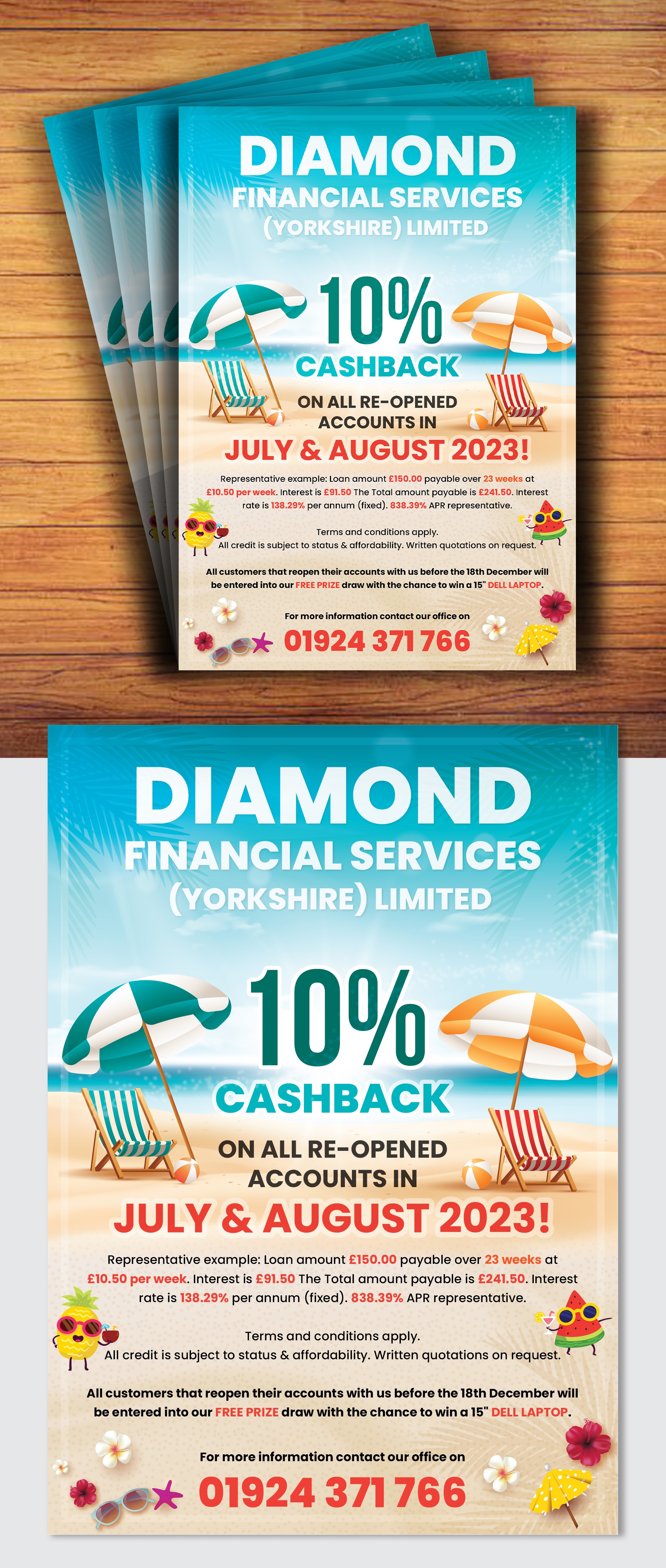 Flyer Design by creativemood438 for Diamond Financial Services (Yorkshire) Ltd | Design #30790972