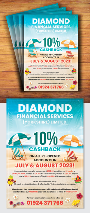 Flyer-Design von creativemood438 für Diamond Financial Services (Yorkshire) Ltd | Design: #30790972